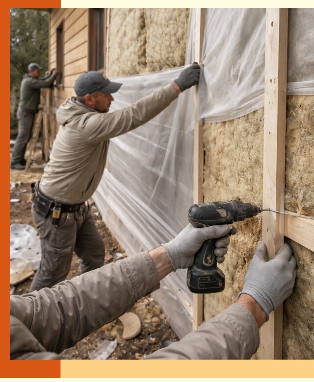 Утепление дома из бруса в Нижневартовске качественно и долговечно