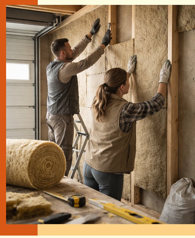 Утепление гаража изнутри в Нижневартовске: быстро и надежно